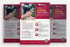 White Business Brochure With Pink Details Psd