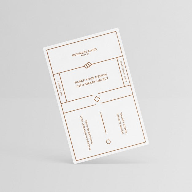 White Business Card Design Psd