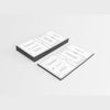 White Business Card Mock Up Psd
