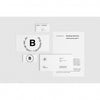 White Business Stationery Mock Up Frontal View Psd