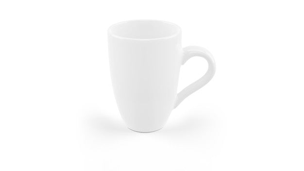 White Ceramic Mug Mockup Isolated Psd