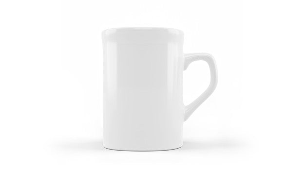 White Ceramic Mug Mockup Isolated Psd
