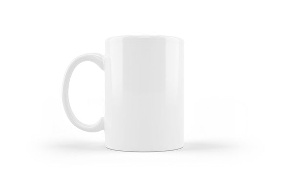 White Ceramic Mug Mockup Isolated Psd