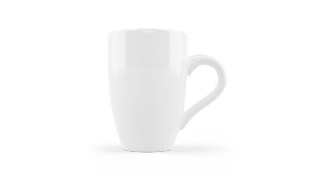 White Ceramic Mug Mockup Isolated Psd