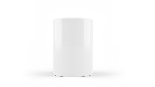 White Ceramic Mug Mockup Isolated Psd