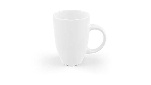 White Ceramic Mug Mockup Isolated Psd