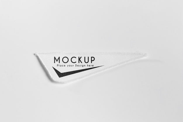 White Clothing Patch Fabric Mock-Up Psd