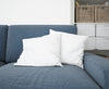 White Cushions Mockup On Sofa Psd