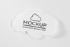 White Fabric Clothing Patch Mock-Up Psd