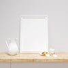 White Frame Mockup On A Kitchen Counter With Delicious Cookies Psd
