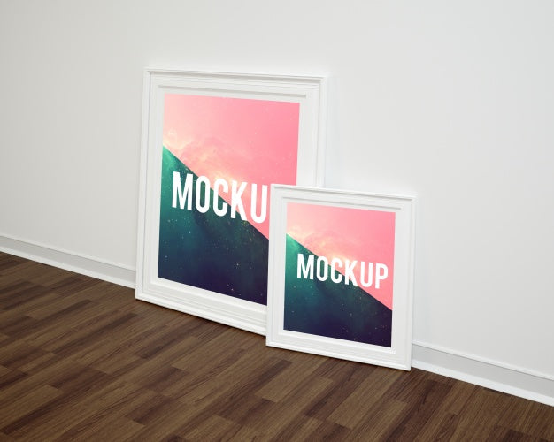 White Frames Mock Up Psd