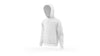 White Hoodie Mockup Template Isolated, Front View Psd
