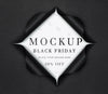 White Mock-Up And Torn Paper Black Friday Psd