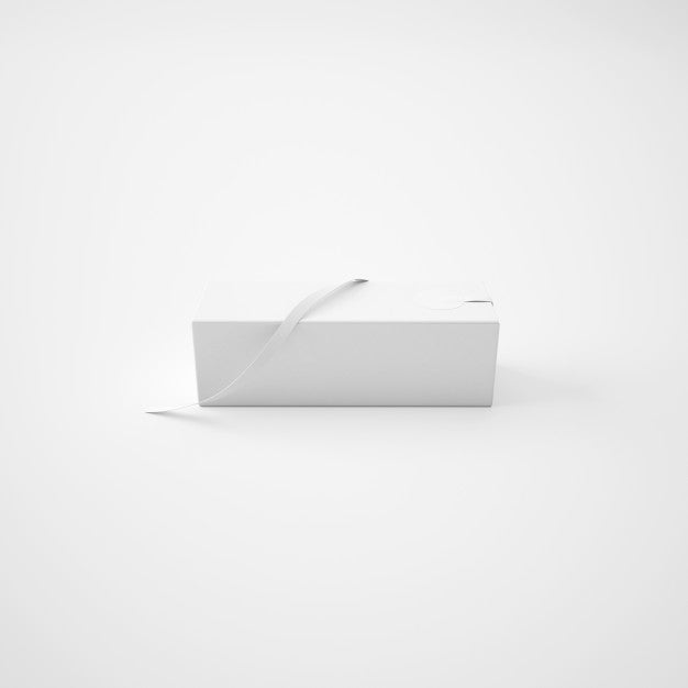 White Package With Ribbon Psd
