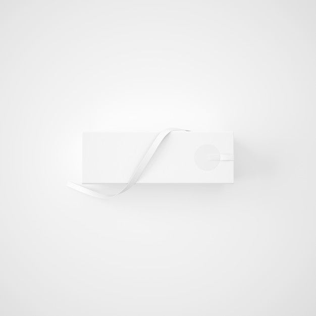 White Package With Ribbon Psd