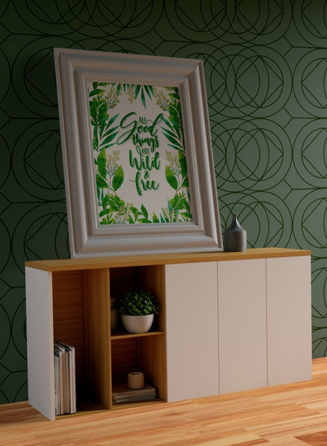 White Painting Frame Mock-Up Psd