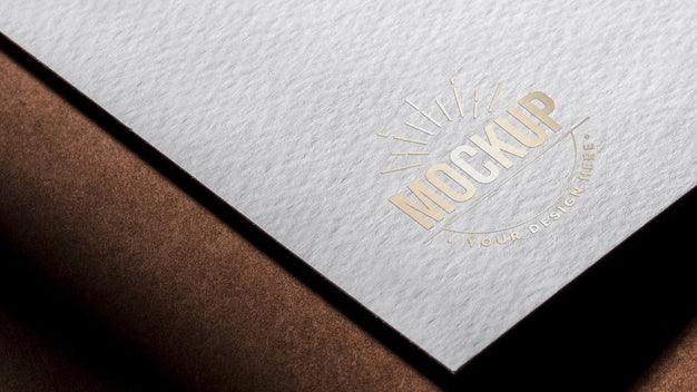 White Paper Business Card Mock-Up Psd