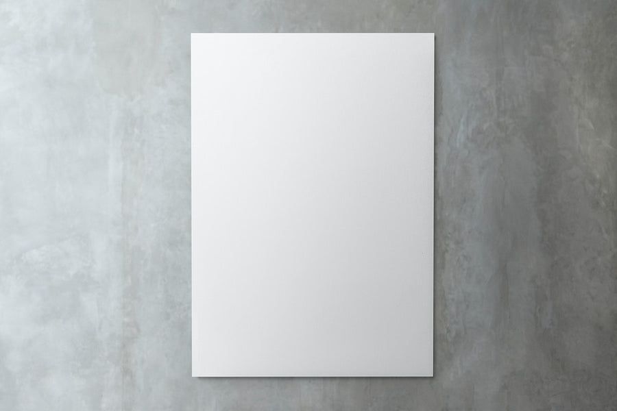 White Paper On A Gray Marble Background