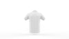 White Polo Shirt Mockup Template Isolated, Back View Psd