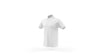 White Polo Shirt Mockup Template Isolated, Front View Psd