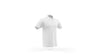 White Polo Shirt Mockup Template Isolated, Front View Psd