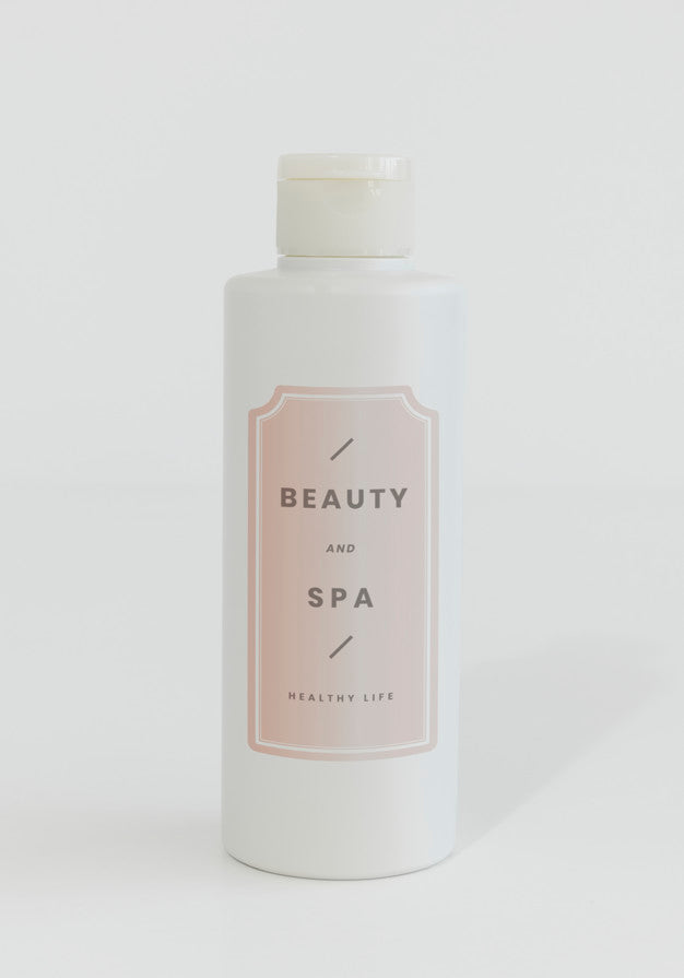 White Soap Bottle Mockup Psd