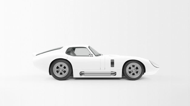 White Sport Car Psd