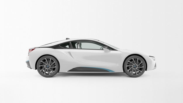White Sport Car Psd