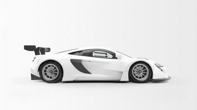 White Sport Car Psd