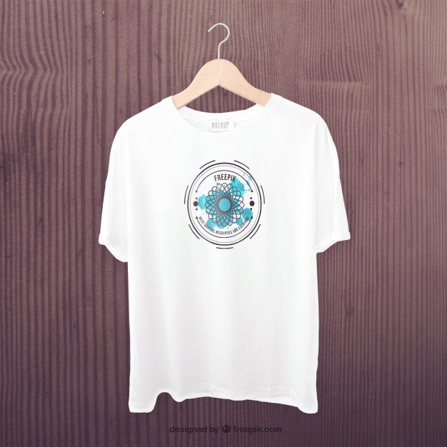 White Empty T-Shirt Mockup