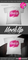White T-Shirt Mock-Up In Psd