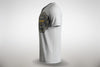 White T-Shirt Mock Up Lateral View Psd