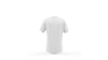 White T-Shirt Mockup Template Isolated, Back View Psd