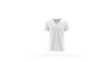 White T-Shirt Mockup Template Isolated, Front View Psd