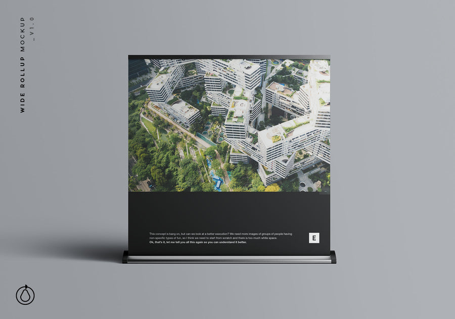Wide Rollup Mockup