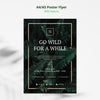 Wild Nature Concept Poster Flyer Psd