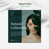 Wild Nature Concept Square Flyer Mock-Up Psd
