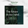 Wild Nature Concept Square Flyer Mock-Up Psd