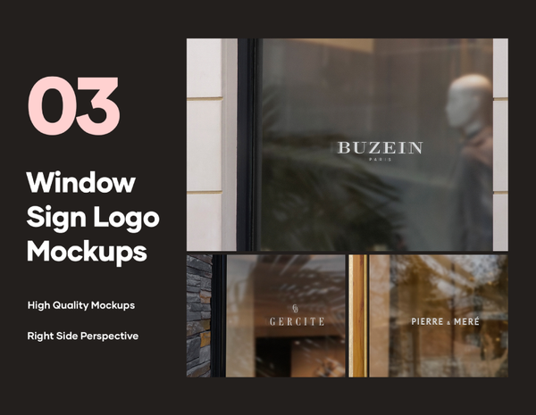Window Logo Mockups - Mockup Hunt