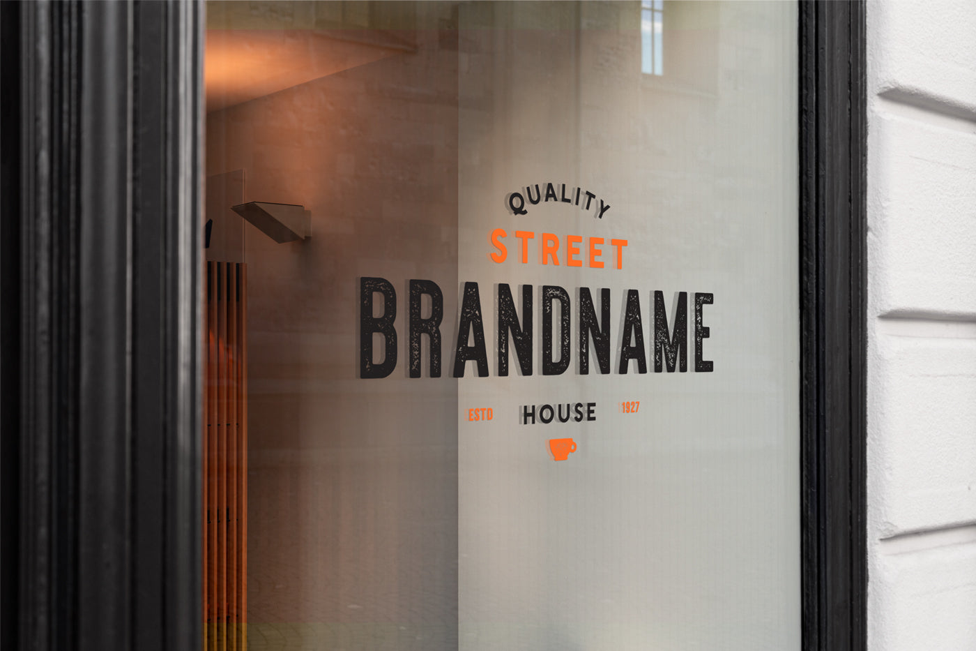 Window Sign Mockup