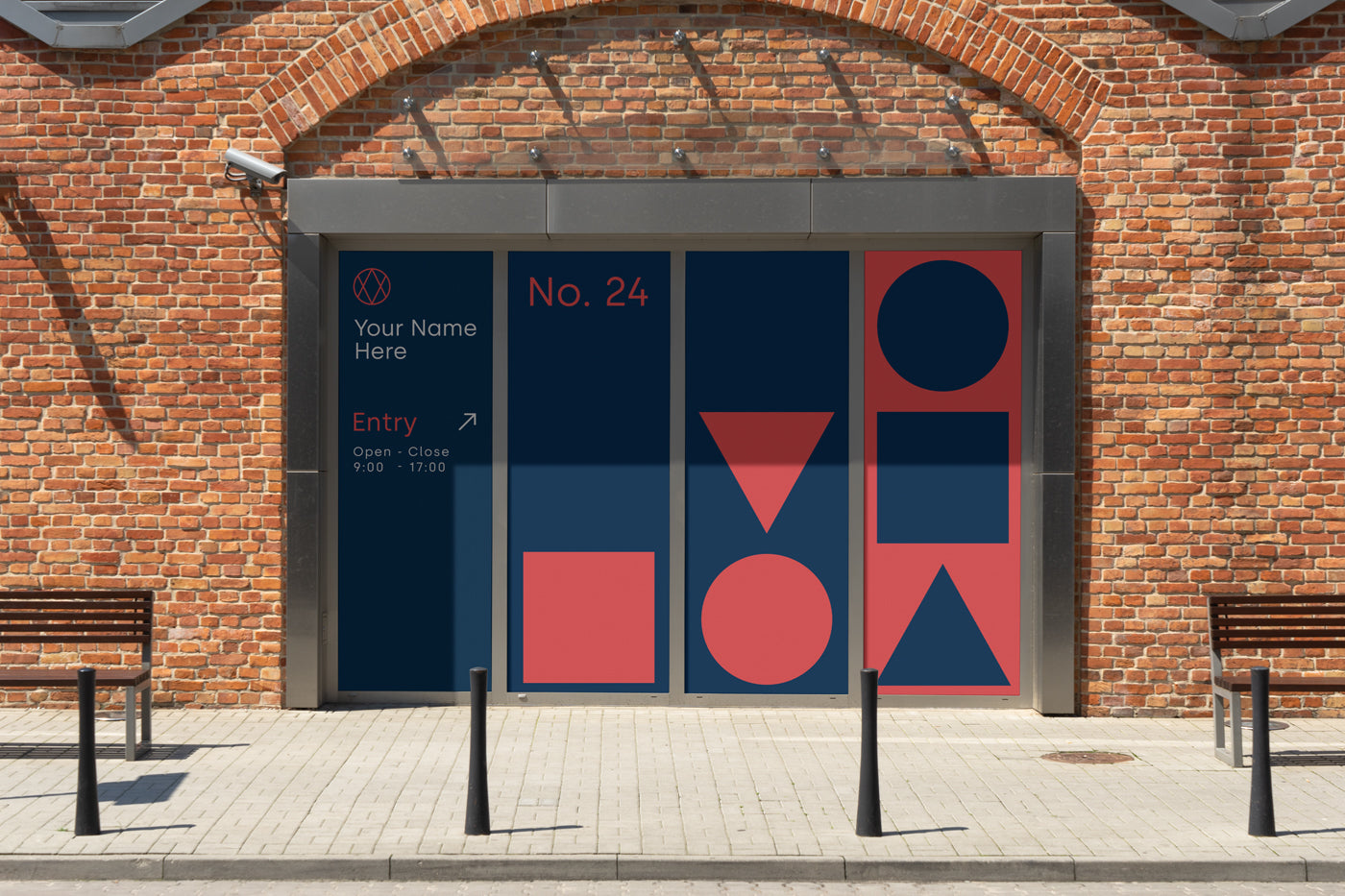 Window Sign Psd Mockup