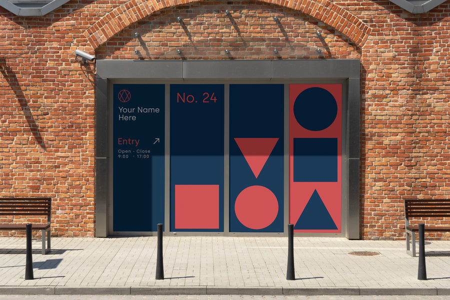Window Sign Psd Mockup
