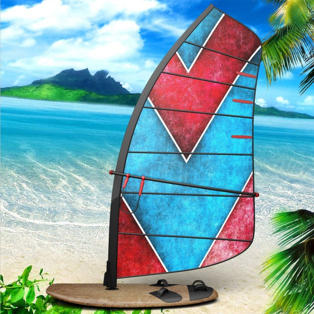 Windsurf Board Presentation Design Psd