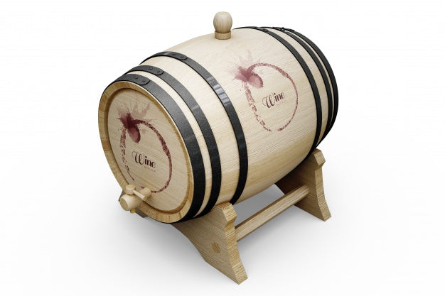 Wine Barrel Design Psd