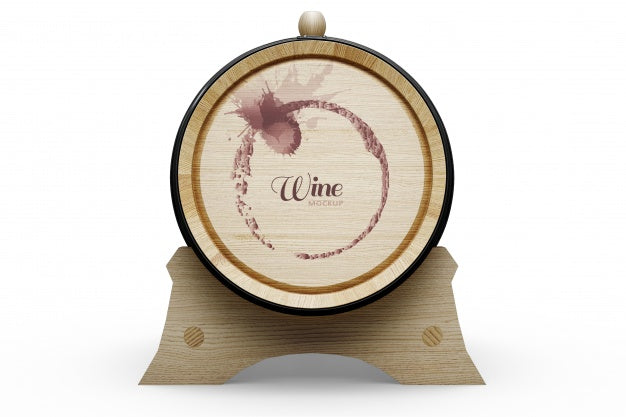 Wine Barrel Design Psd