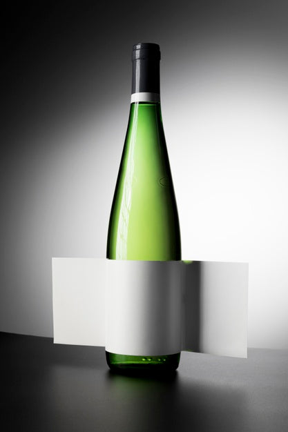 Wine Bottle Label Mock Up Psd
