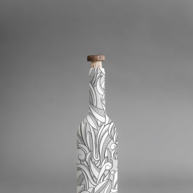 Wine Bottle Mockup Psd