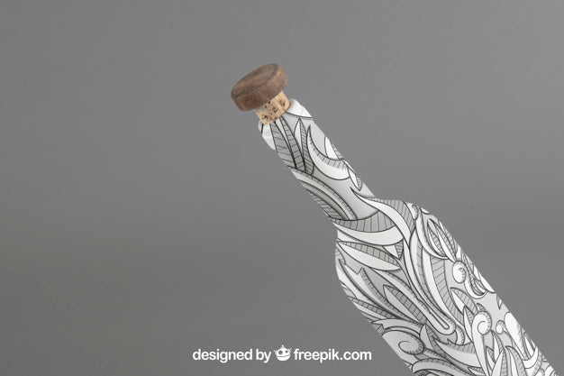 Wine Bottle Mockup Psd