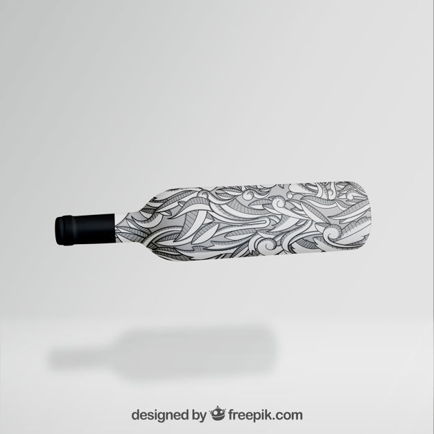 Wine Bottle Mockup Psd
