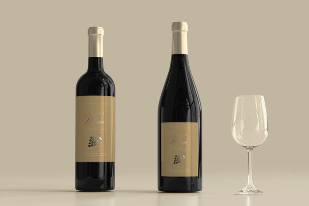 Wine Bottle Mockup Psd